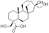 (4alpha)-16,17,19-Trihydroxykauran-18-oic acid molecular structure (CAS 308821-59-2)
