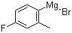 4-Fluoro-2-methylphenylmagnesium bromide molecular structure (CAS 30897-90-6)