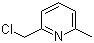 2-氯甲基-6-甲基吡啶分子结构 (CAS 3099-29-4)