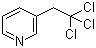 结构式 CAS# 3099-50-1, 3-三氯甲基吡啶