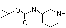 Methyl(3S)-3-piperidinylcarbamic acid tert-butyl ester molecular structure (CAS 309962-63-8)