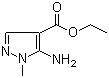 5-Amino-1-methyl-1H-pyrazole-4-carboxylic acid ethyl ester molecular structure (CAS 31037-02-2)