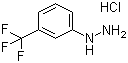 3-(三氟甲基)苯肼盐酸盐分子结构 (CAS 3107-33-3)