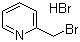 2-(溴甲基)吡啶氢溴酸盐分子结构 (CAS 31106-82-8)