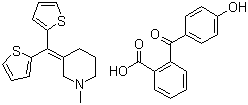 Tipepidine hibenzate molecular structure (CAS 31139-87-4)