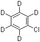 氯苯-D5分子结构 (CAS 3114-55-4)