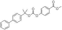 4-[[(1-[1,1'-Biphenyl]-4-yl-1-methylethoxy)carbonyl]oxy]benzoic acid methyl ester molecular structure (CAS 31140-37-1)
