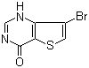 7-Bromothieno[3,2-d]pyrimidin-4(3H)-one molecular structure (CAS 31169-25-2)