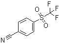 结构式 CAS# 312-21-0, 4-(三氟甲基磺酰基)苯甲腈