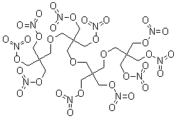 四季戊四醇十硝酸酯分子结构 (CAS 31206-33-4)