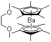 Bis(pentamethylcyclopentadienyl)barium 1,2-dimethoxyethane adduct molecular structure (CAS 312739-90-5)