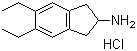 5,6-Diethyl-2,3-dihydro-1H-inden-2-amine hydrochloride molecular structure (CAS 312753-53-0)