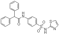 alpha-Phenyl-N-[4-[(2-thiazolylamino)sulfonyl]phenyl]benzeneacetamide molecular structure (CAS 313254-51-2)
