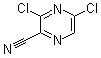 3,5-二氯吡嗪-2-甲腈分子结构 (CAS 313339-92-3)