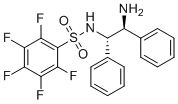 structure of CAS# 313342-24-4, N-[(1S,2S)-2-Amino-1,2-diphenylethyl]-2,3,4,5,6-pentafluorobenzene-1-sulfonamide