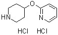 4-(2-吡啶基氧基)哌啶二盐酸盐分子结构 (CAS 313490-36-7)