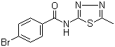 4-Bromo-N-(5-methyl-1,3,4-thiadiazol-2-yl)benzamide molecular structure (CAS 313531-82-7)