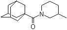 3-Methyl-1-(tricyclo[3.3.1.1(3,7)]dec-1-ylcarbonyl)piperidine molecular structure (CAS 313688-11-8)