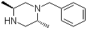 反式-1-苄基-2,5-二甲基哌嗪分子结构 (CAS 3138-88-3)