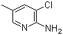 2-Amino-3-chloro-5-picoline molecular structure (CAS 31430-41-8)