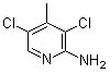 2-氨基-3,5-二氯-4-甲基吡啶分子结构 (CAS 31430-47-4)