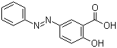 structure of CAS# 3147-53-3, 5-(Phenylazo)salicylic acid;2-Hydroxy-5-(2-phenyldiazenyl)benzoic acid; 2-Hydroxy-5-(phenylazo)benzoic acid; 2-Hydroxy-5-(phenylazo)benzoic acid; 5-(Phenylazo)salicylic acid; CK 46A; NSC 163392