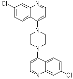 4,4'-(1,4-Piperazinediyl)bis[7-chloroquinoline] molecular structure (CAS 31502-87-1)