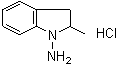 2,3-Dihydro-2-methyl-1H-indol-1-amine monohydrochloride molecular structure (CAS 31529-47-2)