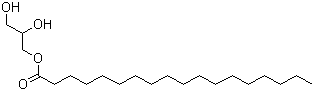 Glyceryl monostearate  molecular structure (CAS 31566-31-1)