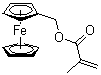 Ferrocenemethanol methacrylate molecular structure (CAS 31566-61-7)