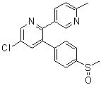 5-Chloro-6'-methyl-3-[4-(methylsulfinyl)phenyl]-2,3'-bipyridine molecular structure (CAS 316149-01-6)