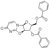 (2S,3S,3aR,9aS)-3-(Benzoyloxy)-2-[(benzoyloxy)methyl]-2,3,3a,9a-tetrahydro-6H-furo[2',3':4,5]oxazolo[3,2-a]pyrimidin-6-one molecular structure (CAS 31615-96-0)