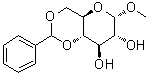 Methyl 4,6-O-benzylidene-alpha-D-glucopyranoside molecular structure (CAS 3162-96-7)
