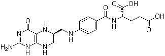 Levomefolic acid molecular structure (CAS 31690-09-2)