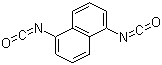 structure of CAS# 3173-72-6, 1,5-Naphthalene diisocyanate ;1,5-Naphthalenediisocyanate; 1,5-Diisocyanato naphthalene