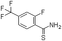 2-Fluoro-4-(trifluoromethyl)thiobenzamide molecular structure (CAS 317319-34-9)