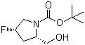 (2S,4S)-4-Fluoro-2-(hydroxymethyl)pyrrolidine-1-carboxylic acid tert-butyl ester molecular structure (CAS 317356-27-7)
