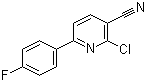2-Chloro-6-(4-fluorophenyl)nicotinonitrile molecular structure (CAS 31776-83-7)