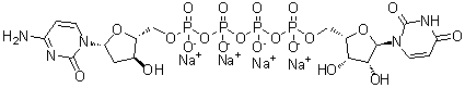 Denufosol tetrasodium molecular structure (CAS 318250-11-2)
