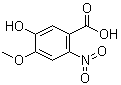 structure of CAS# 31839-20-0, 5-Hydroxy-4-methoxy-2-nitrobenzoic acid;3-Hydroxy-4-methoxy-6-nitrobenzoic acid
