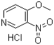 3-Nitro-4-methoxypyridine hydrochloride molecular structure (CAS 31872-61-4)