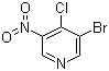 structure of CAS# 31872-63-6, 3-Bromo-4-chloro-5-nitropyridine;3-Nitro-4-chloro-5-bromopyridine