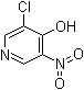 structure of CAS# 31872-64-7, 5-Chloro-3-nitro-4-pyridinol;3-Chloro-5-nitro-4-pyridinol