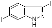 结构式 CAS# 319472-78-1, 3,6-二碘-1H-吲唑