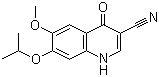 1,4-Dihydro-6-methoxy-7-isopropoxy-4-oxo-3-quinolinecarbonitrile molecular structure (CAS 319492-96-1)
