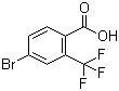 4-溴-2-三氟甲基苯甲酸分子结构 (CAS 320-31-0)