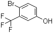 3-三氟甲基-4-溴苯酚分子结构 (CAS 320-49-0)