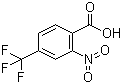 结构式 CAS# 320-94-5, 2-硝基-4-三氟甲基苯甲酸; 2-硝基-4-(三氟甲基)苯甲酸