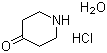 4-哌啶酮一水合物盐酸盐分子结构 (CAS 320589-77-3)
