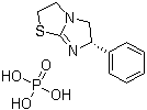 structure of CAS# 32093-35-9, Levamisole phosphate;(S)-2,3,5,6-Tetrahydro-6-phenylimidazo[2,1-b]thiazoletriylium phosphate